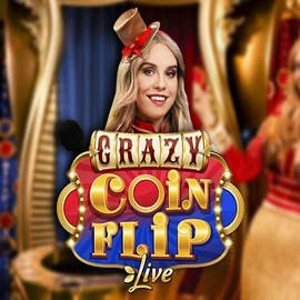 Crazy Coin Flip slot logo by Evolution at Casinacho Casino