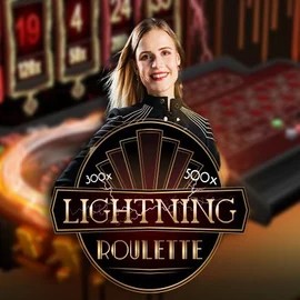 Lightning Roulette by Evolution, showcased at casinachoo.net – game logo