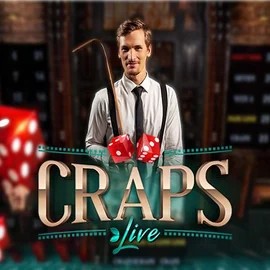 Live Casino logo of Live Craps from Evolution at Casinacho Casino