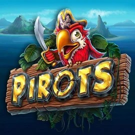 Pirots slot logo by ELK Studios at Casinacho CasinoPirots